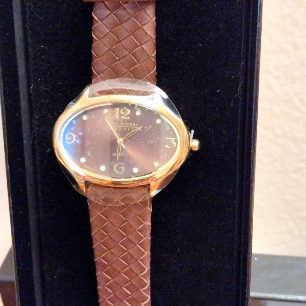 Joan Rivers Classic Collection Watch New in Box with Paper Inserts NIB